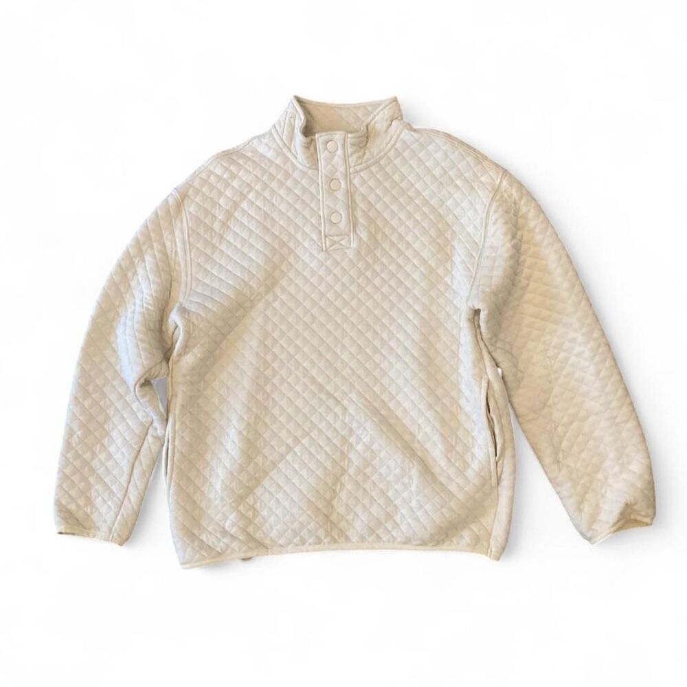 Old-navy kids White and Cream Sweatshirt